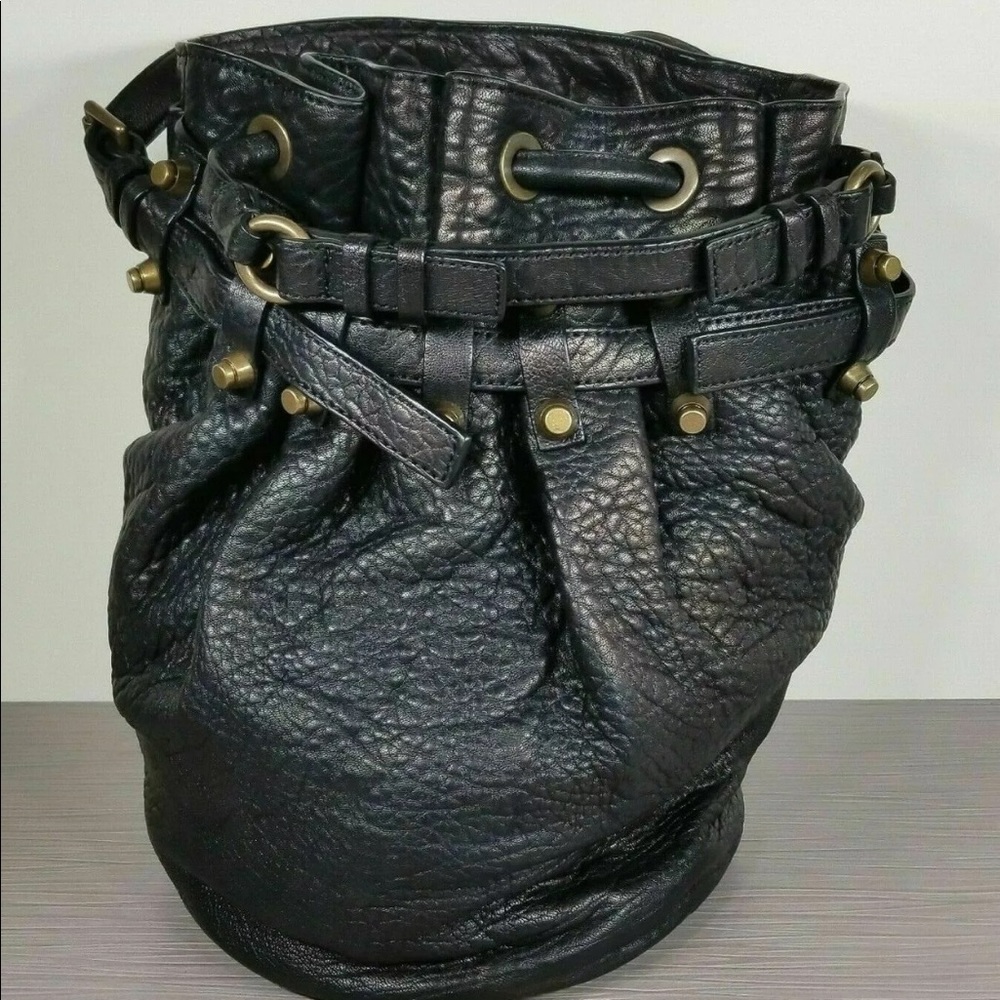 Alexander Wang Diego pebbled leather bucket bag